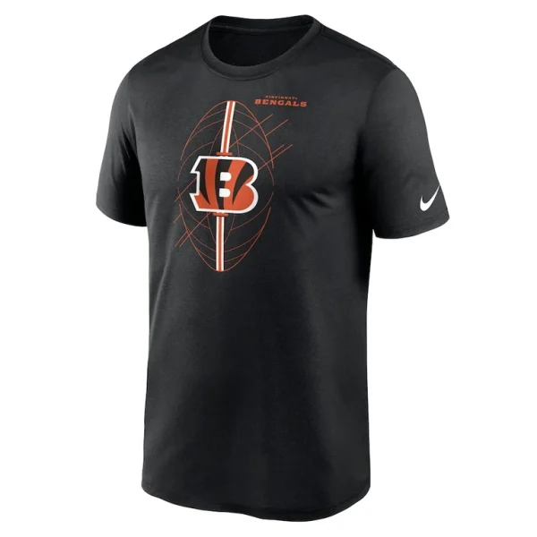Cincinnati bengals nike big tall legend icon performance t shirt Black 2XT