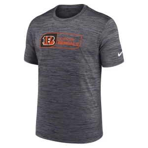 Cincinnati bengals nike big tall velocity jock tag performance t shirt Black 2XT