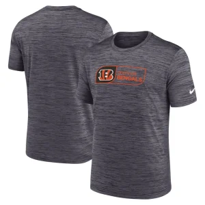 Cincinnati bengals nike big tall velocity jock tag performance t shirt Black