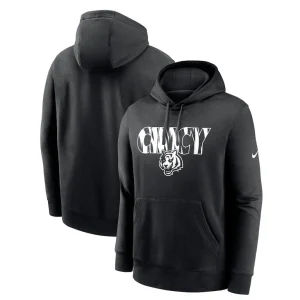 Cincinnati bengals nike cheer zone club fleece pullover hoodie Black