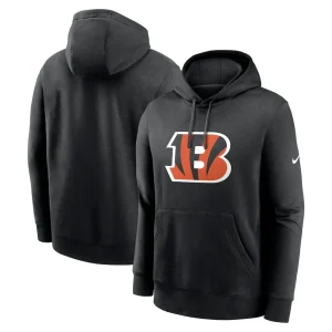 Cincinnati bengals nike club logo pullover hoodie Black