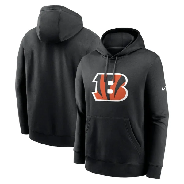 Cincinnati bengals nike club logo pullover hoodie Black
