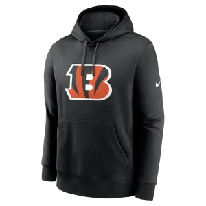 Cincinnati bengals nike club logo pullover hoodie Black M