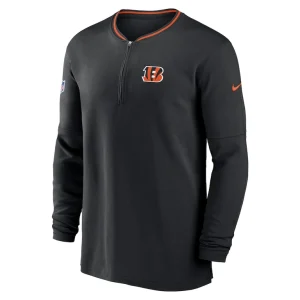 Cincinnati bengals nike coach half zip sweatshirt Black M