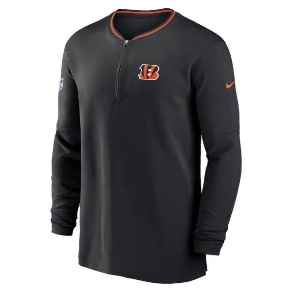 Cincinnati bengals nike coach half zip sweatshirt Black M