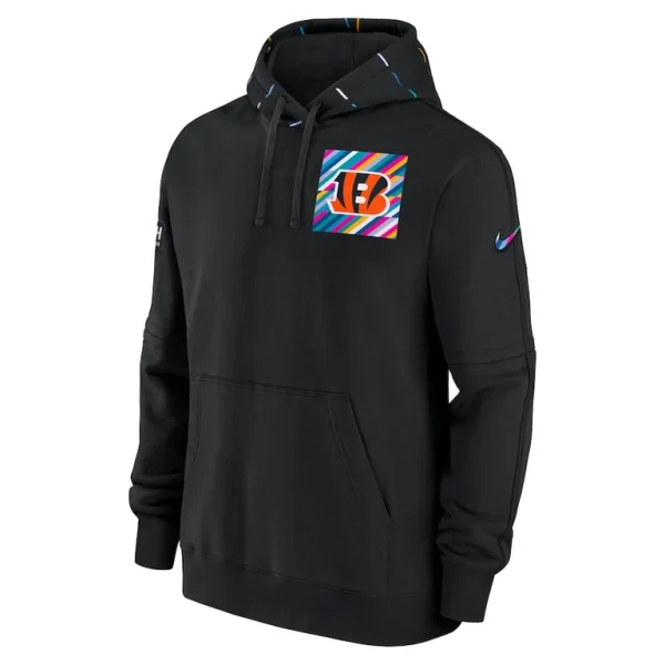 Cincinnati bengals nike crucial catch club pullover hoodie Black M