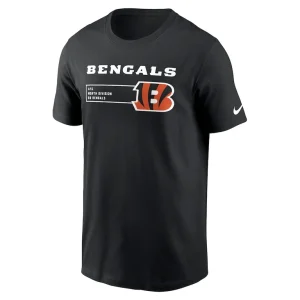 Cincinnati bengals nike division essential t shirt Black M