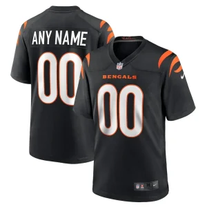 Cincinnati bengals nike game custom jersey Black