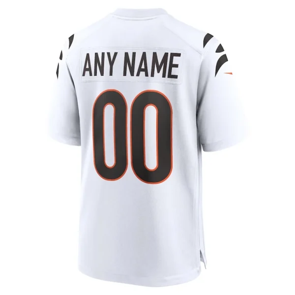 Cincinnati bengals nike game custom jersey White L