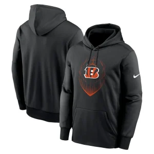 Cincinnati bengals nike icon performance pullover hoodie Black