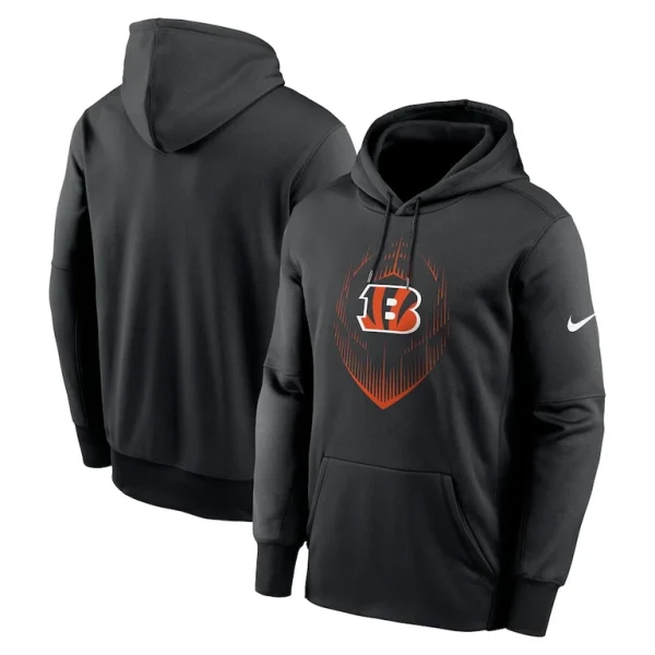 Cincinnati bengals nike icon performance pullover hoodie Black