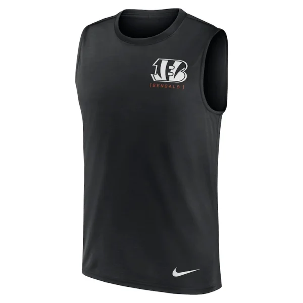 Cincinnati bengals nike large logo peformance muscle tank top Black M