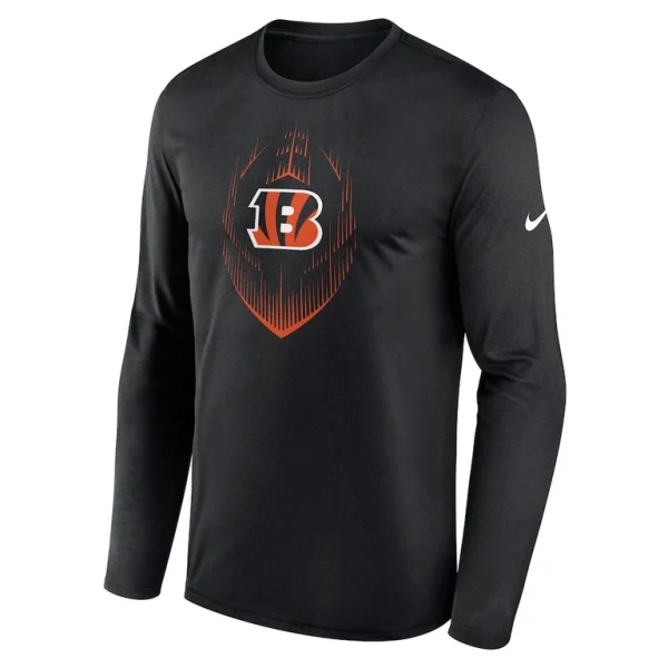 Cincinnati bengals nike legend icon long sleeve t shirt Black M