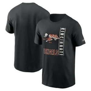Cincinnati bengals nike lockup essential t shirt Black