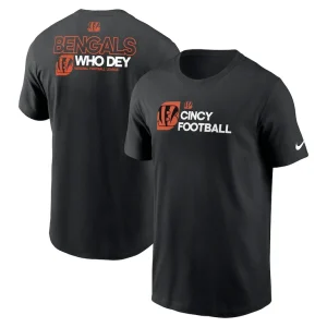 Cincinnati bengals nike outline t shirt Black
