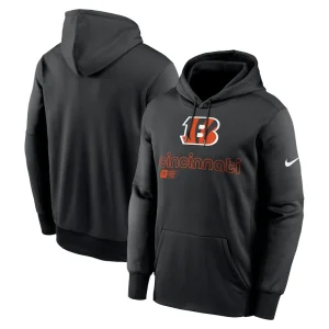 Cincinnati bengals nike performance pullover hoodie Black