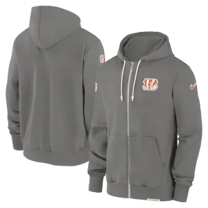 Cincinnati bengals nike player full zip performance hoodie pewter Multi