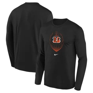 Cincinnati bengals nike preschool legend icon long sleeve t shirt Black
