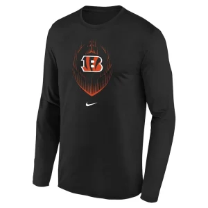 Cincinnati bengals nike preschool legend icon long sleeve t shirt Black 56