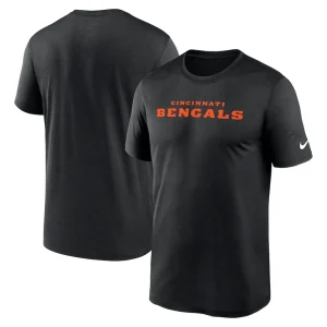 Cincinnati bengals nike primetime legend wordmark performance t shirt Black