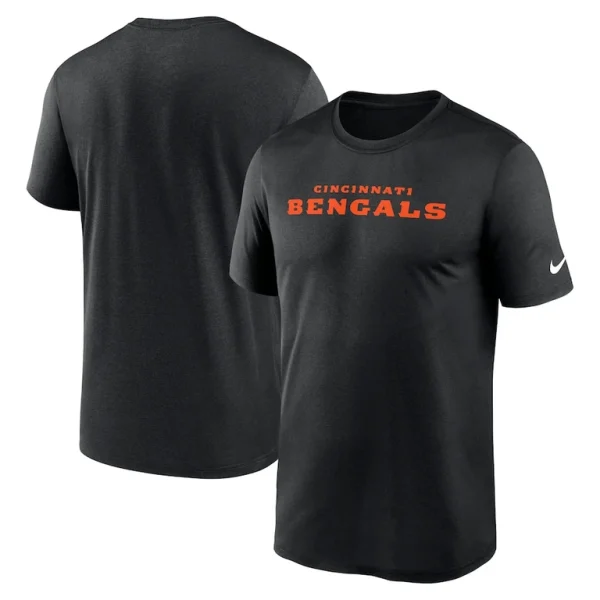 Cincinnati bengals nike primetime legend wordmark performance t shirt Black
