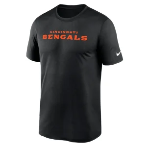 Cincinnati bengals nike primetime legend wordmark performance t shirt Black M