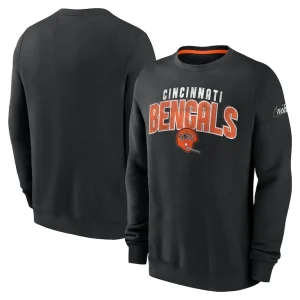 Cincinnati bengals nike rewind club pullover sweatshirt Black