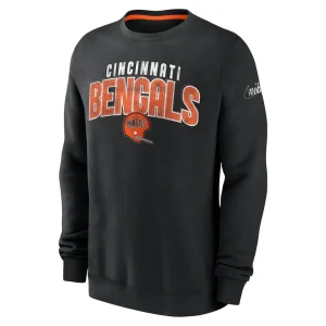 Cincinnati bengals nike rewind club pullover sweatshirt Black M