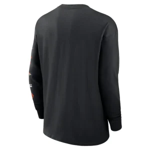 Cincinnati bengals nike rewind heavy max 90 pocket long sleeve t shirt Black L