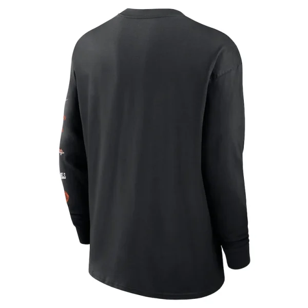 Cincinnati bengals nike rewind heavy max 90 pocket long sleeve t shirt Black L