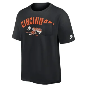 Cincinnati bengals nike rewind heavy max 90 pocket t shirt Black M