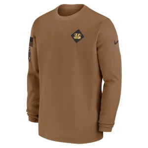 Cincinnati bengals nike salute to service pullover sweatshirt Brown M