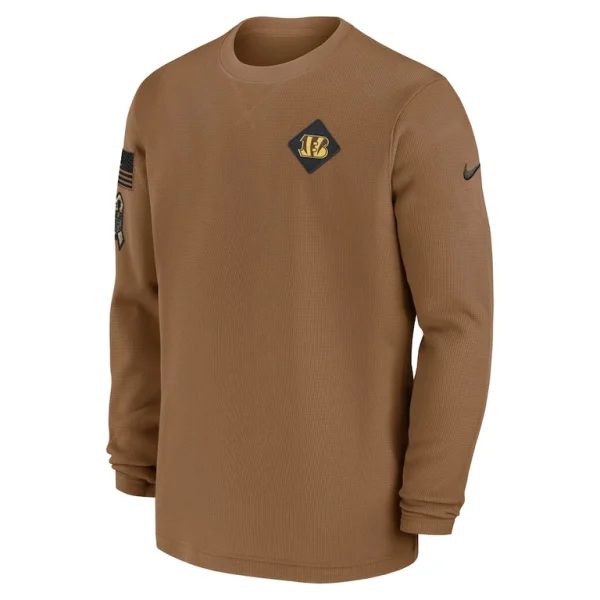Cincinnati bengals nike salute to service pullover sweatshirt Brown M