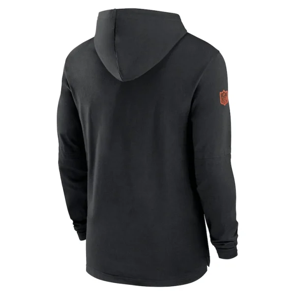 Cincinnati bengals nike sideline hoodie performance long sleeve t shirt Black L