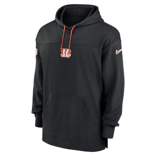 Cincinnati bengals nike sideline jersey performance pullover hoodie Black M