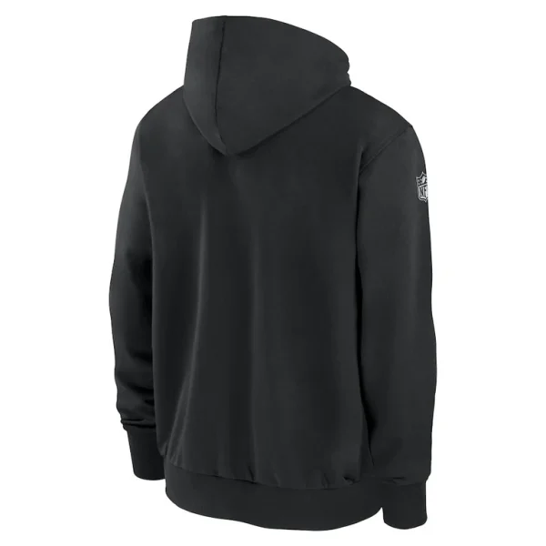 Cincinnati bengals nike sideline performance full zip hoodie jacket Black L