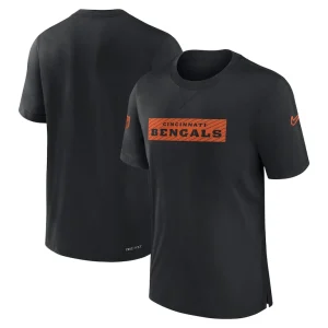 Cincinnati bengals nike sideline player performance t shirt Black