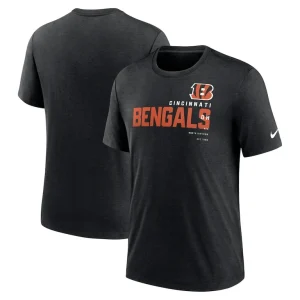 Cincinnati bengals nike team tri blend t shirt Heather black