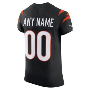 Cincinnati bengals nike team vapor f.u.s.e. elite custom jersey Black 48