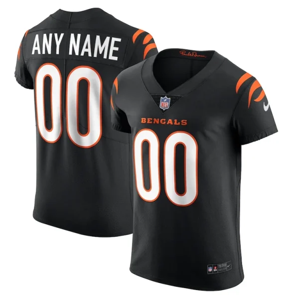 Cincinnati bengals nike vapor elite custom jersey Black