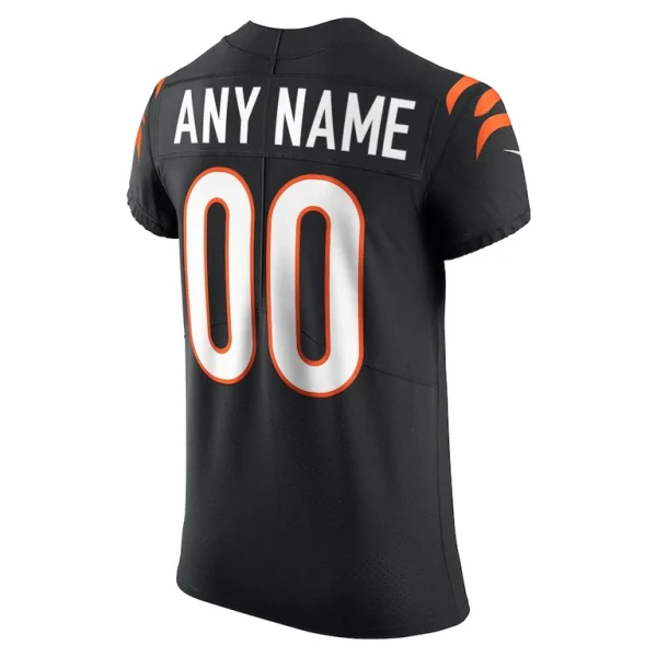 Cincinnati bengals nike vapor elite custom jersey Black 48