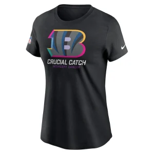 Cincinnati bengals nike womens 2024 nfl crucial catch tri blend t shirt Black M