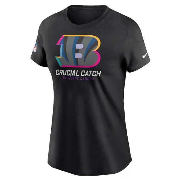 Cincinnati bengals nike womens 2024 nfl crucial catch tri blend t shirt Black M