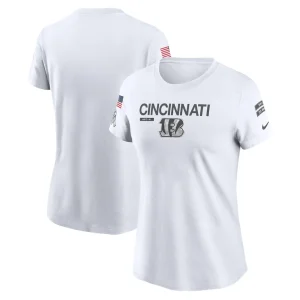 Cincinnati bengals nike womens 2024 salute to service legend performance t shirt White