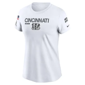Cincinnati bengals nike womens 2024 salute to service legend performance t shirt White S