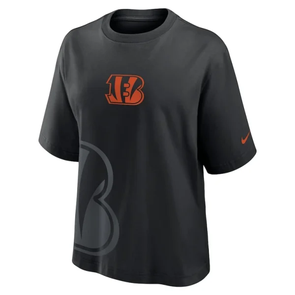Cincinnati bengals nike womens boxy t shirt Black S