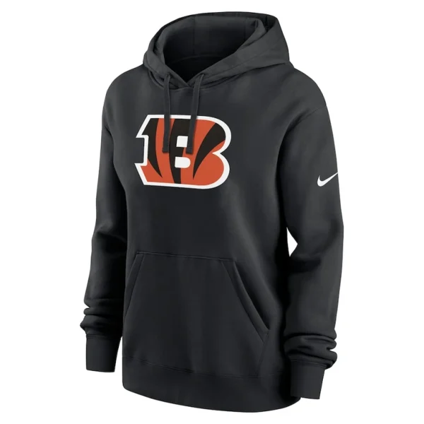 Cincinnati bengals nike womens club fleece pullover hoodie Black S