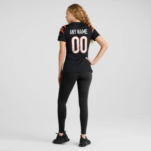 Cincinnati bengals nike womens game custom jersey Black 2XL