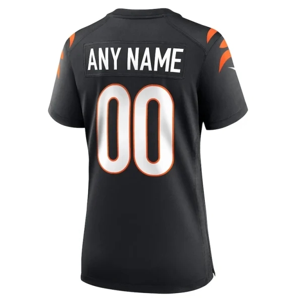 Cincinnati bengals nike womens game custom jersey Black L