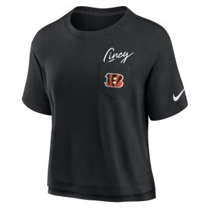 Cincinnati bengals nike womens performance pocket t shirt Black S
